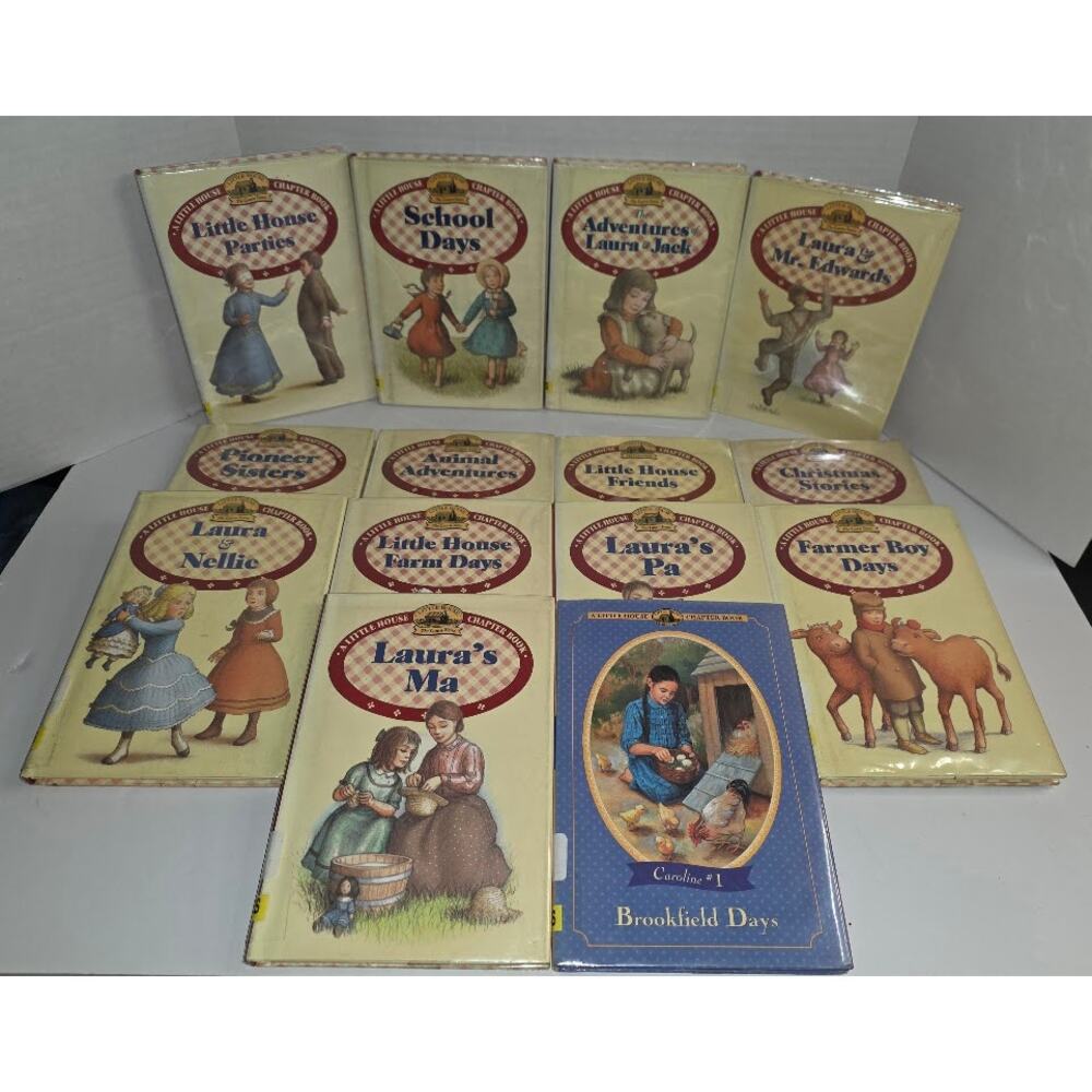 Little House Chapter Book Vintage Y2K Laura Years Hardcover lot of 14 OOP RARE